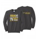 "CHILDHOOD CANCER AWARENESS - CCWV" PRINTED CHARCOAL CREW NECK SWEATSHIRT