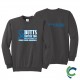 "COLON CANCER AWARENESS - CCWV" PRINTED CHARCOAL CREW NECK SWEATSHIRT