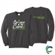 "MUSCULAR DYSTROPHY AWARENESS - CCWV" PRINTED CHARCOAL CREW NECK SWEATSHIRT