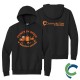 "PUMPKIN SPICE & MEDICAL ADVICE - CCWV" PRINTED BLACK HOODED SWEATSHIRT