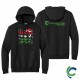 "SANTA'S MERRIEST - CCWV" PRINTED HOODED SWEATSHIRT