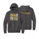 "CHILDHOOD CANCER AWARENESS - CCWV" PRINTED CHARCOAL HOODED SWEATSHIRT