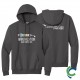 "IMMUNIZATION AWARENESS - CCWV" PRINTED CHARCOAL HOODED SWEATSHIRT