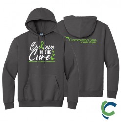 "MUSCULAR DYSTROPHY AWARENESS - CCWV" PRINTED CHARCOAL HOODED SWEATSHIRT