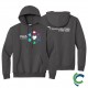 "PAIN AWARENESS - CCWV" PRINTED CHARCOAL HOODED SWEATSHIRT