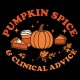"PUMPKIN SPICE & MEDICAL ADVICE - CCWV" PRINTED BLACK TSHIRT