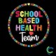 "SCHOOL BASED HEALTH TEAM - CCWV" PRINTED BLACK TSHIRT 
