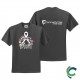 "LUNG CANCER AWARENESS - CCWV" PRINTED CHARCOAL TSHIRT