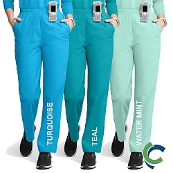 "OPTIONS FOR NURSING ASSISTANTS" Butter-Soft Originals Women's 2-Pocket High Waist Straight Leg Scrub Pants