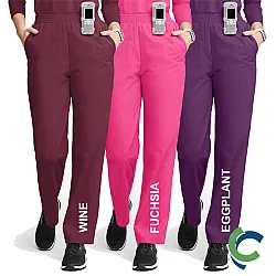 "OPTIONS FOR RECEPTION/NAVIGATION & PHARMACY TECHS" Butter-Soft Originals Women's 2-Pocket High Waist Straight Leg Scrub Pants
