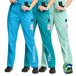 "OPTIONS FOR NURSING ASSISTANTS" Butter-Soft Originals Unisex 4-Pocket Drawstring Relaxed Straight Leg Scrub Pants - Short