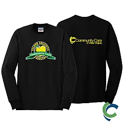 "GOLDEN DELICIOUS FESTIVAL - CCWV" PRINTED BLACK LONG SLEEVE TSHIRT