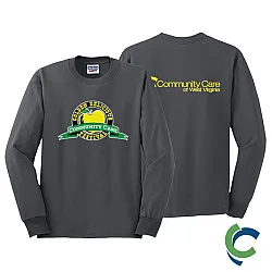 "GOLDEN DELICIOUS FESTIVAL - CCWV" PRINTED CHARCOAL LONG SLEEVE TSHIRT