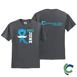 "MEN'S HEALTH - CCWV" PRINTED CHARCOAL TSHIRT