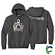 "LUNG CANCER AWARENESS - CCWV" PRINTED CHARCOAL HOODED SWEATSHIRT