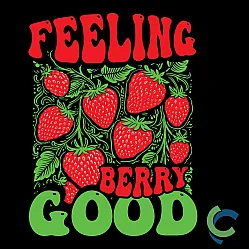 "STRAWBERRY FESTIVAL - CCWV" PRINTED BLACK CREW NECK SWEATSHIRT