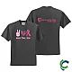 "BREAST CANCER AWARENESS - CCWV" PRINTED CHARCOAL TSHIRT