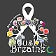 "LUNG CANCER AWARENESS - CCWV" PRINTED CHARCOAL HOODED SWEATSHIRT