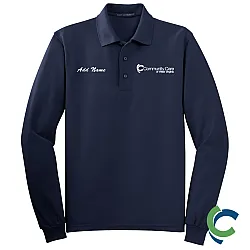 "COMMUNITY CARE OF WV" EMBROIDERED LONG SLEEVE POLO