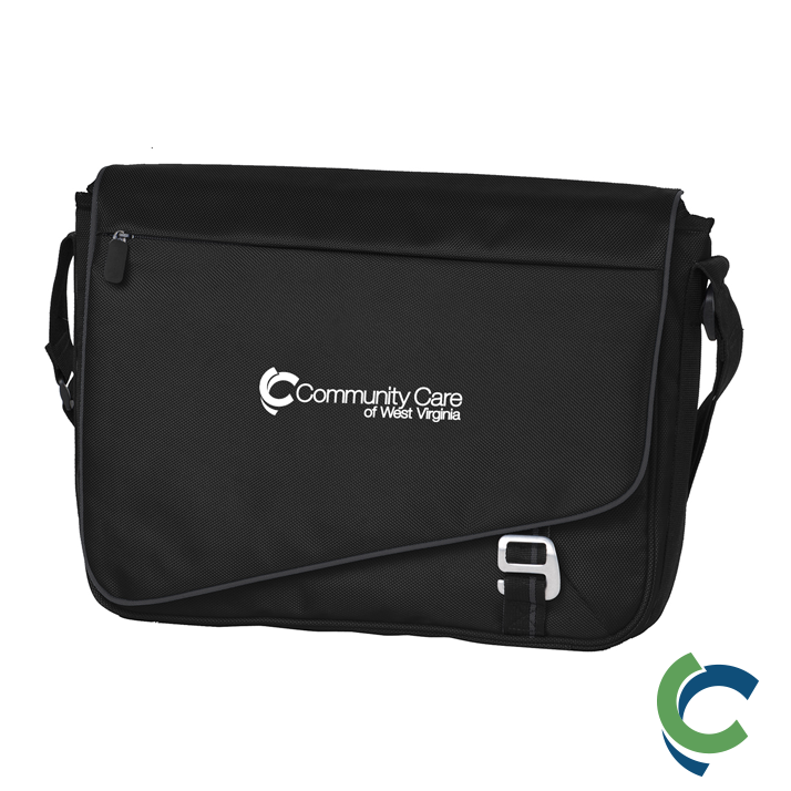 "COMMUNITY CARE OF WV" EMBROIDERED MESSENGER BAG