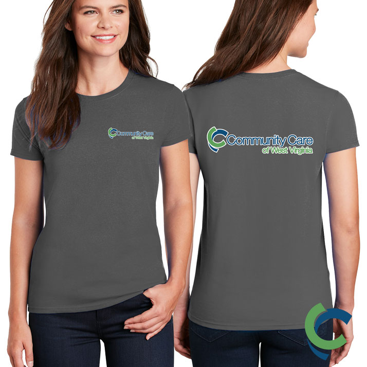 "COMMUNITY CARE OF WV" PRINTED LADIES TSHIRT