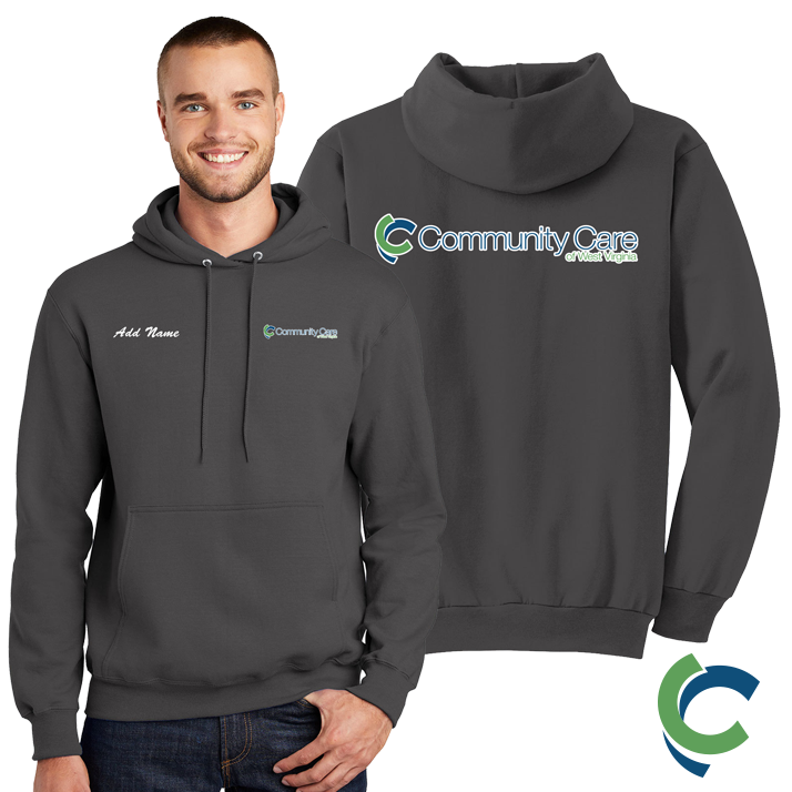"COMMUNITY CARE OF WV" PRINTED HOODED SWEATSHIRT