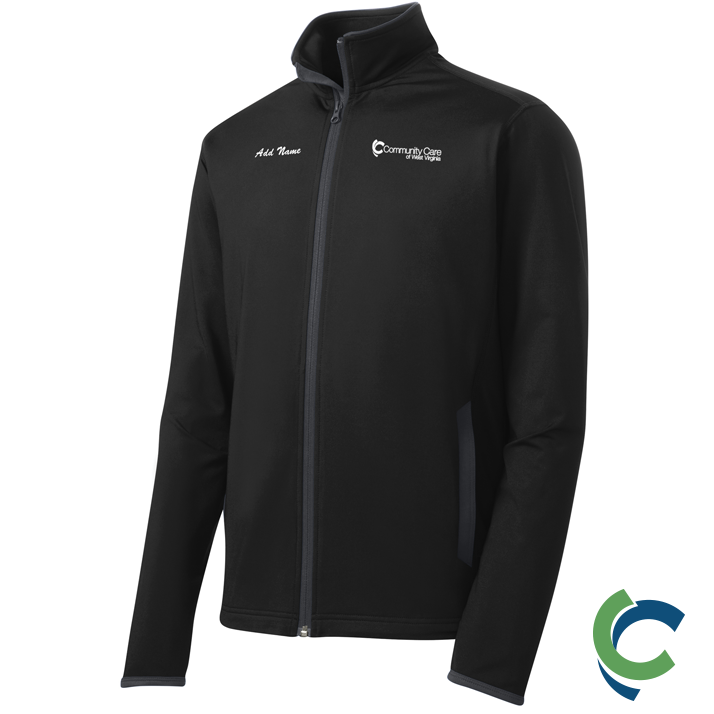 "COMMUNITY CARE OF WV" EMBROIDERED STRETCH FULL ZIP JACKET