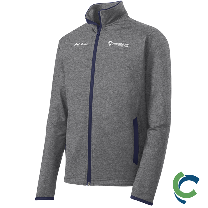 "COMMUNITY CARE OF WV" EMBROIDERED STRETCH FULL ZIP JACKET