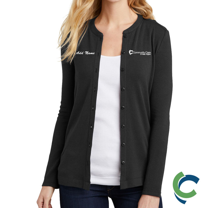 "COMMUNITY CARE OF WV" Port Authority® Ladies Concept Stretch Button-Front Cardigan