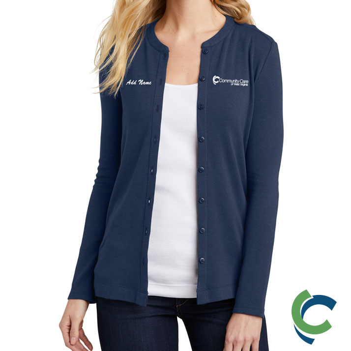"COMMUNITY CARE OF WV" Port Authority® Ladies Concept Stretch Button-Front Cardigan