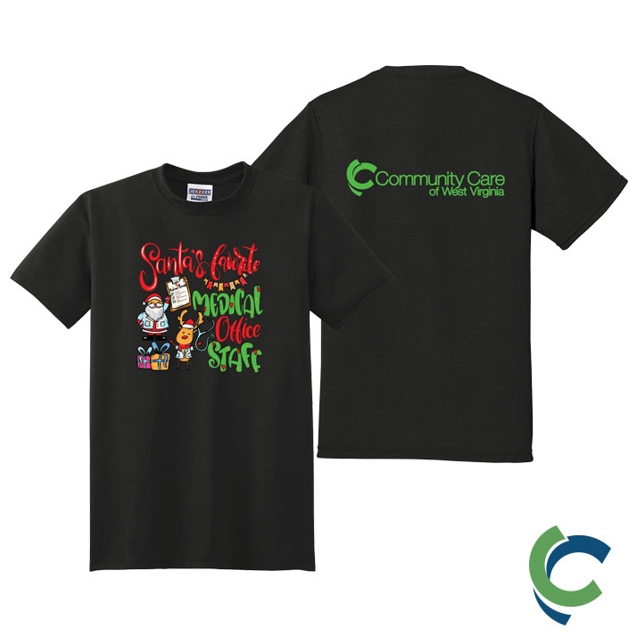 "SANTA'S FAVORITE - CCWV" PRINTED TSHIRT